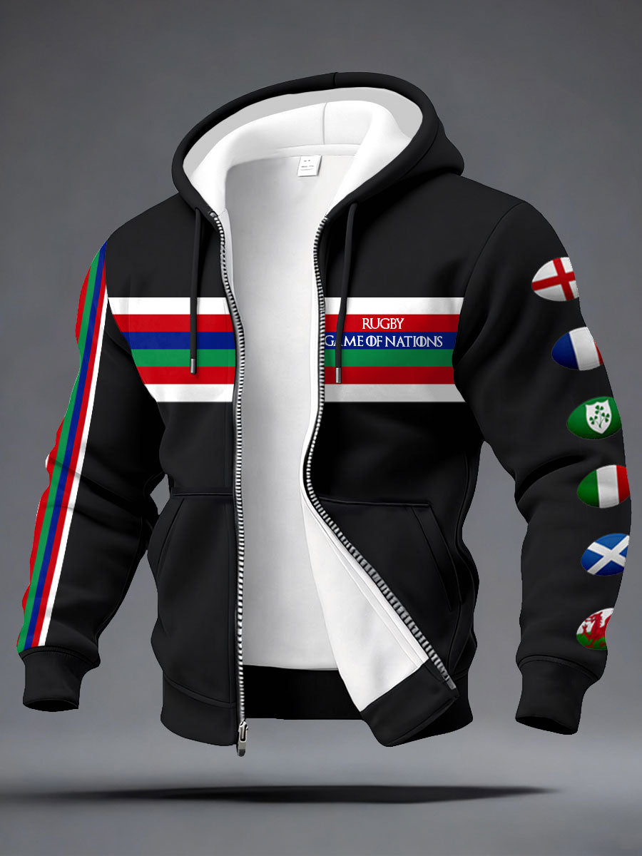 Manteau imprimé Nations of Rugby Lover Homme
