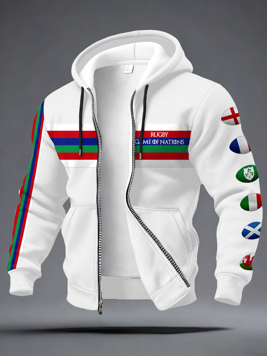 Manteau imprimé Nations of Rugby Lover Homme