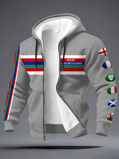 Manteau imprimé Nations of Rugby Lover Homme