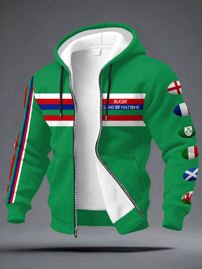 Manteau imprimé Nations of Rugby Lover Homme