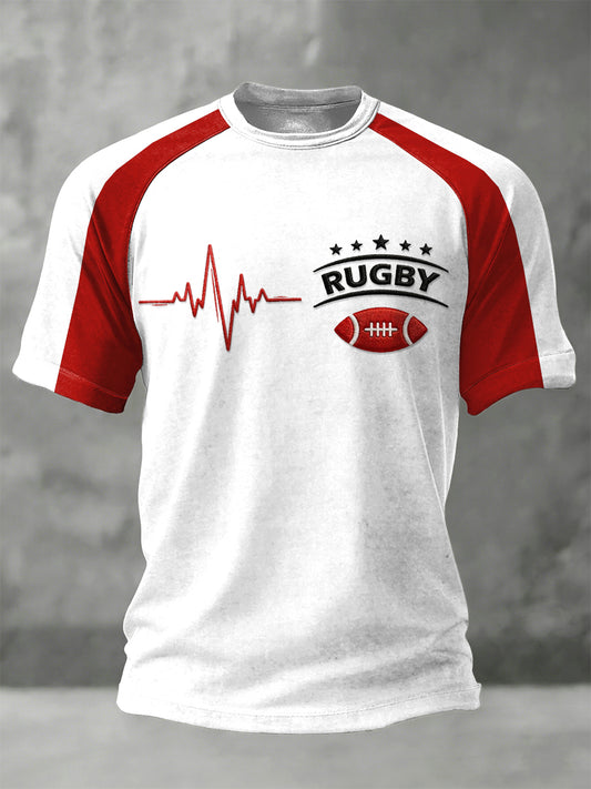 T-shirt France Rugby 2026 Print Support Jersey Homme