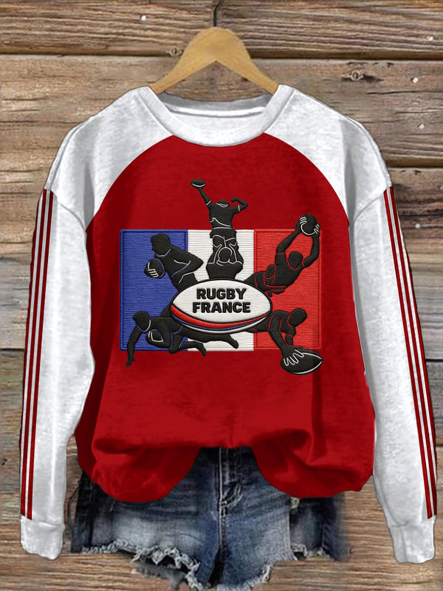 Chandail France Rugby Femme