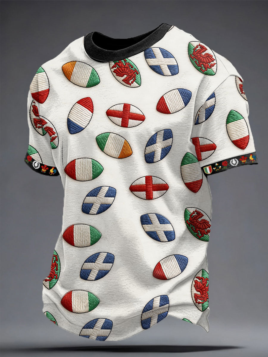 T-shirt imprimé 6 Nations Rugby Lover Homme