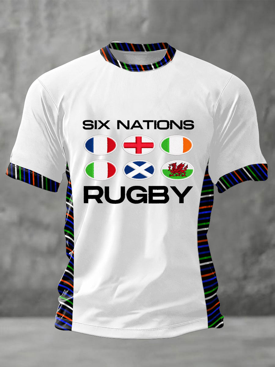 T-shirt imprimé 6 Nations Rugby Lover Homme