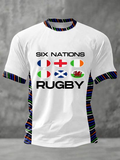 T-shirt imprimé 6 Nations Rugby Lover Homme