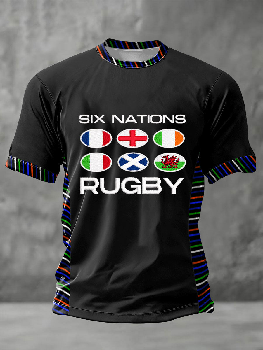 T-shirt imprimé 6 Nations Rugby Lover Homme