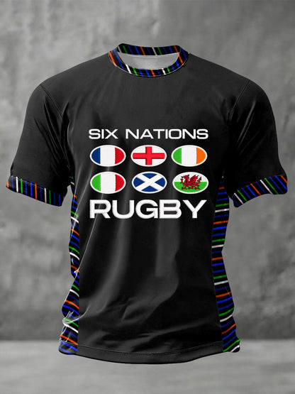 T-shirt imprimé 6 Nations Rugby Lover Homme