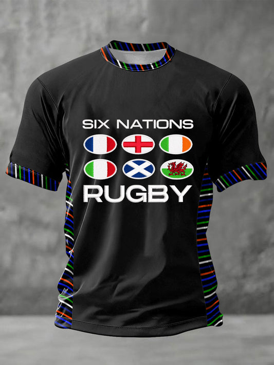 T-shirt imprimé 6 Nations Rugby Lover Homme