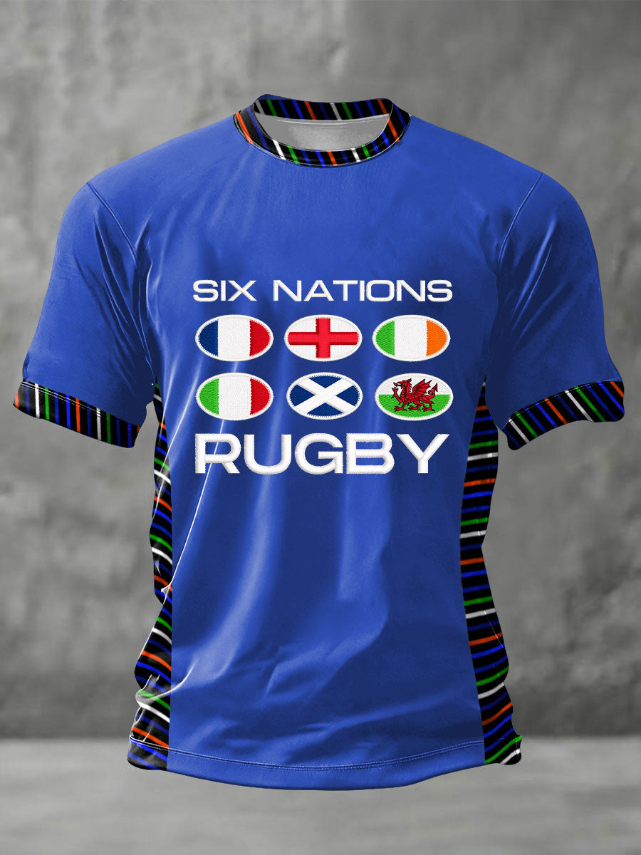 T-shirt imprimé 6 Nations Rugby Lover Homme