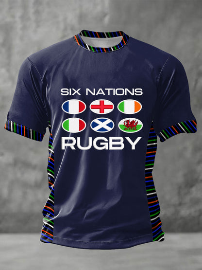 T-shirt imprimé 6 Nations Rugby Lover Homme