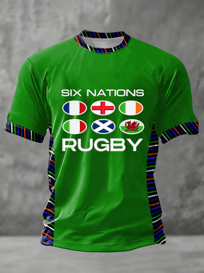 T-shirt imprimé 6 Nations Rugby Lover Homme