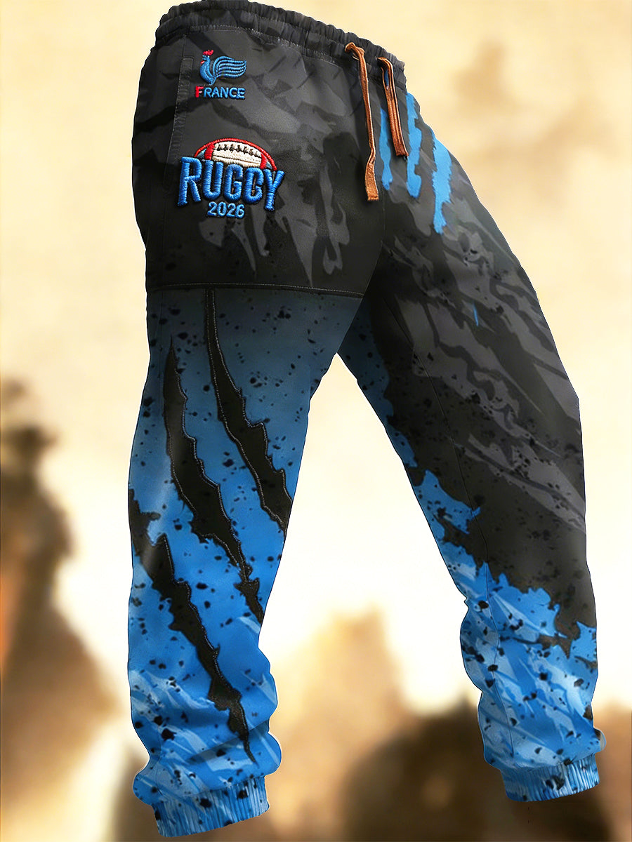 Pantalon de survêtement décontracté pour homme French Rugby 2026