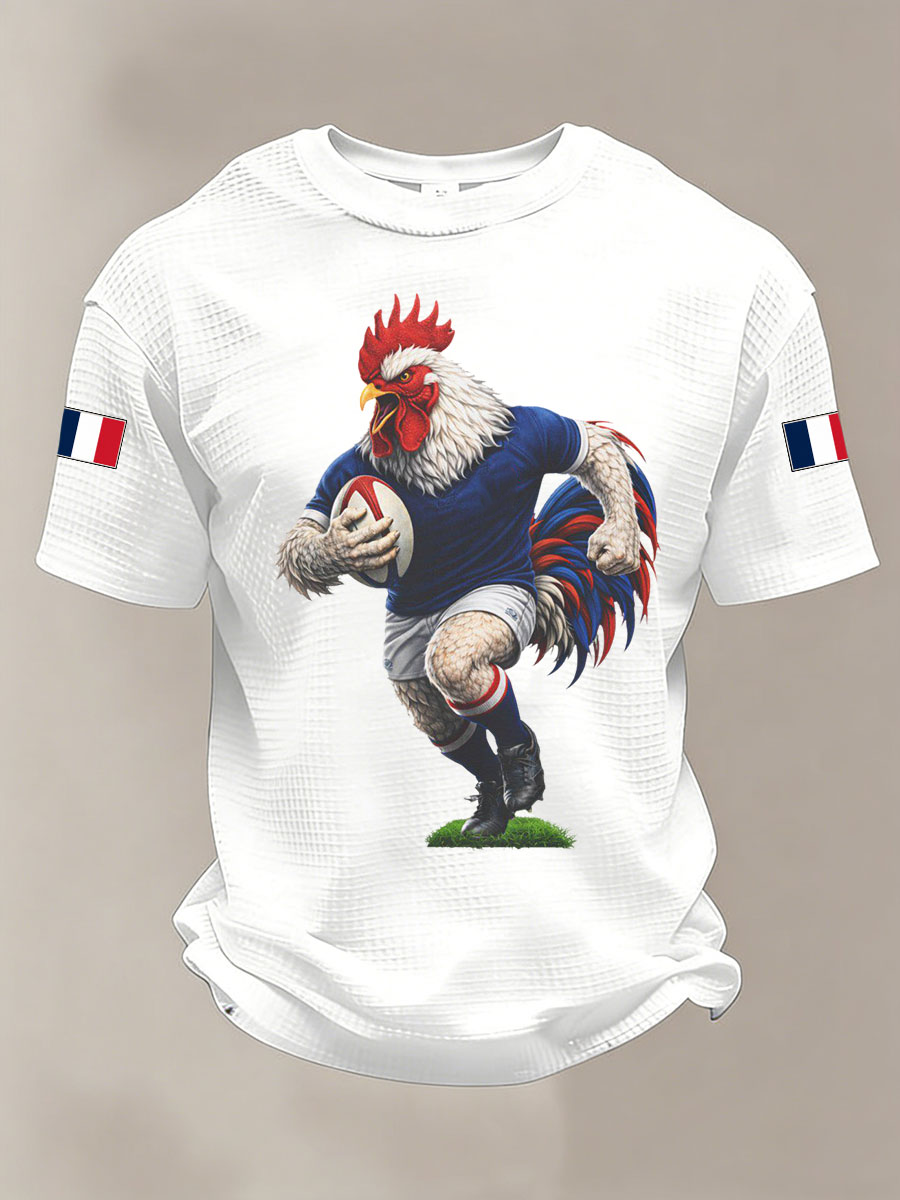 Manches courtes France Rugby Waffle Homme
