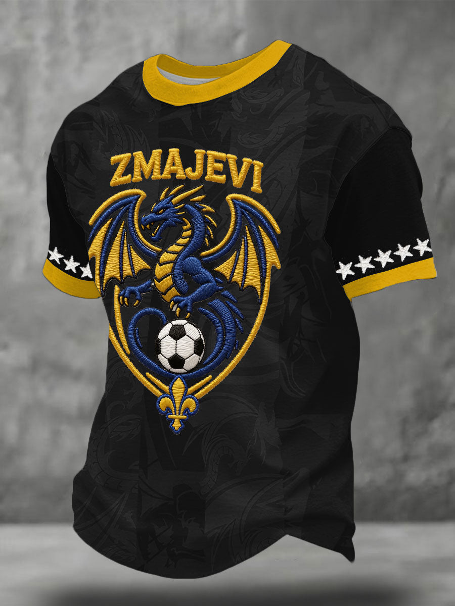 T-shirt imprimé pour hommes Bosnia ZMAJEVI, passionné de football