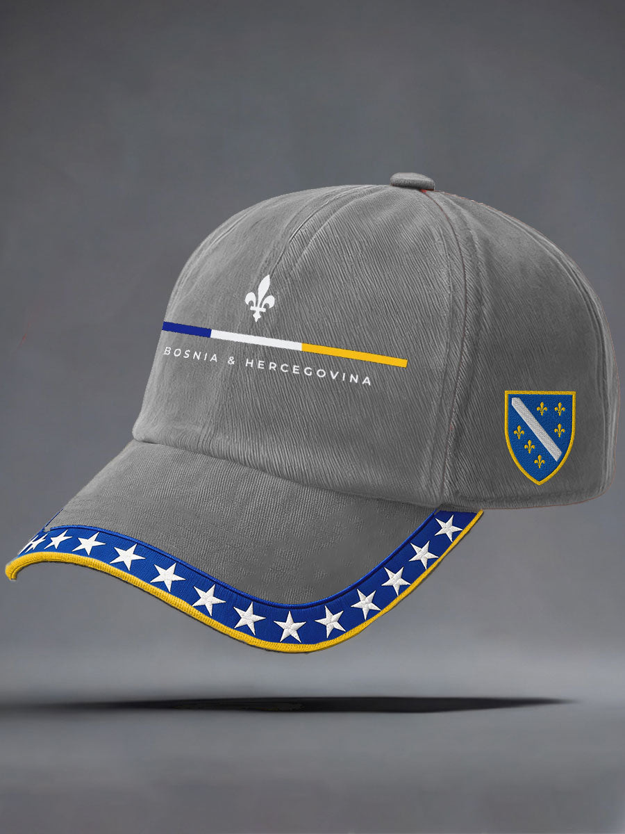 Chapeau imprimé unisexe Bosnia ZMAJEVI pour les amateurs de football