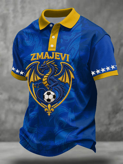 Hauts décontractés pour hommes, motif Bosnia ZMAJEVI, pour les amateurs de football