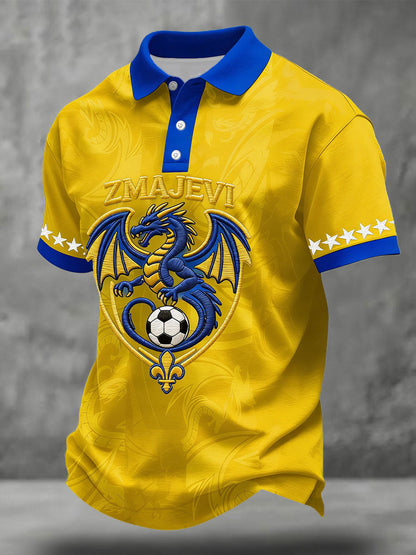 Hauts décontractés pour hommes, motif Bosnia ZMAJEVI, pour les amateurs de football