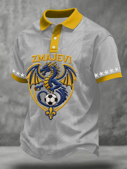 Hauts décontractés pour hommes, motif Bosnia ZMAJEVI, pour les amateurs de football