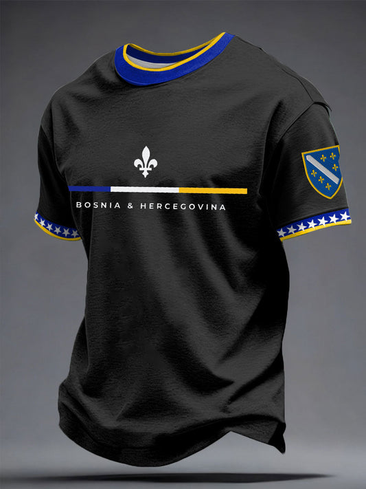 T-shirt imprimé pour hommes Bosnia ZMAJEVI, passionné de football