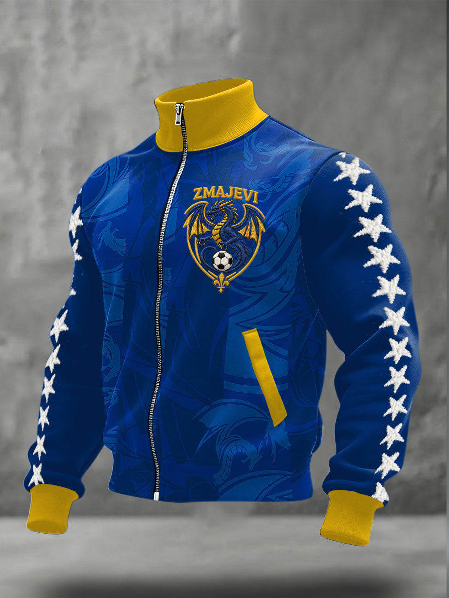 Manteau imprimé Bosnia ZMAJEVI Football Lover pour homme