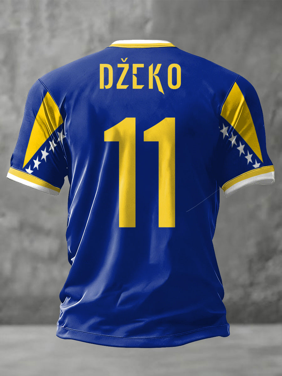 T-shirt imprimé pour hommes Bosnia ZMAJEVI, passionné de football