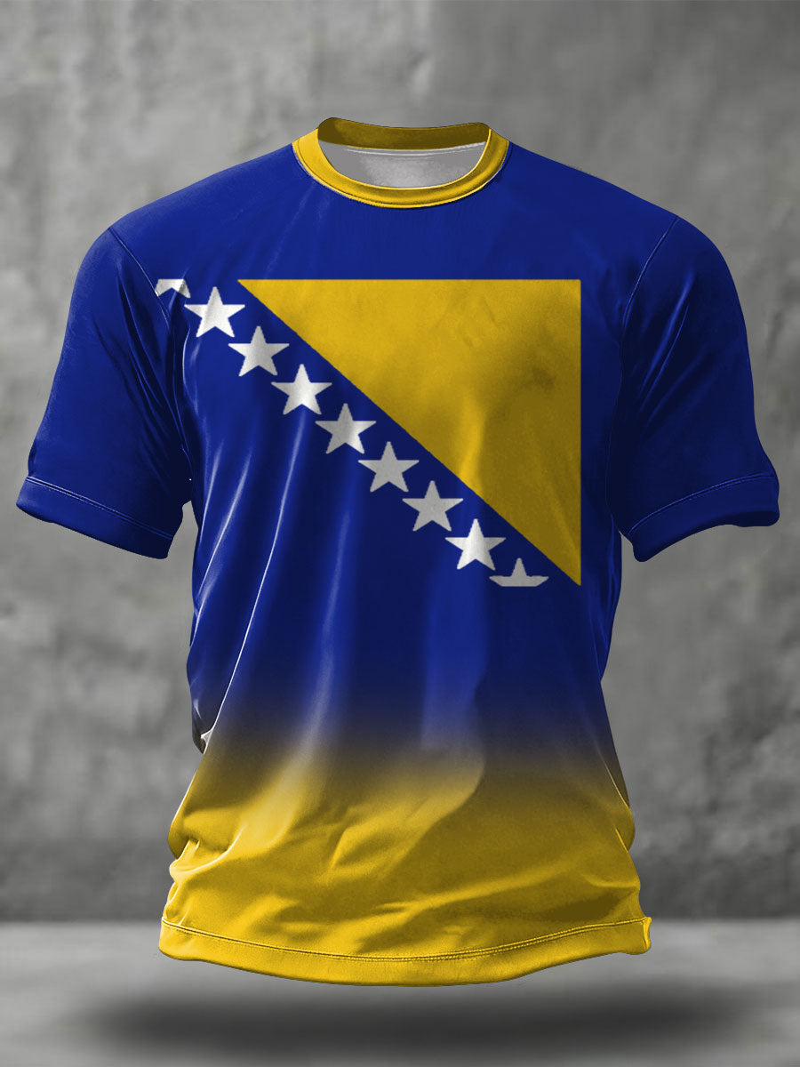 T-shirt imprimé pour hommes ZMAJEVI, passionné de football bosnien