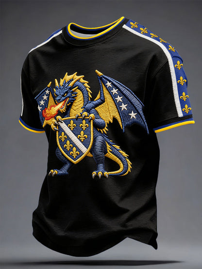 T-shirt imprimé pour hommes ZMAJEVI, passionné de football bosnien