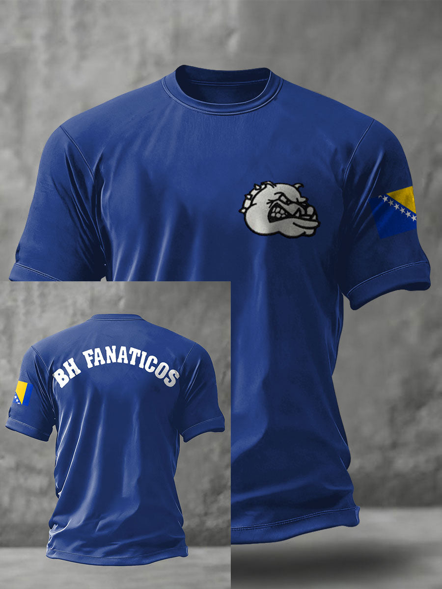 T-shirt imprimé pour hommes ZMAJEVI, passionné de football bosnien