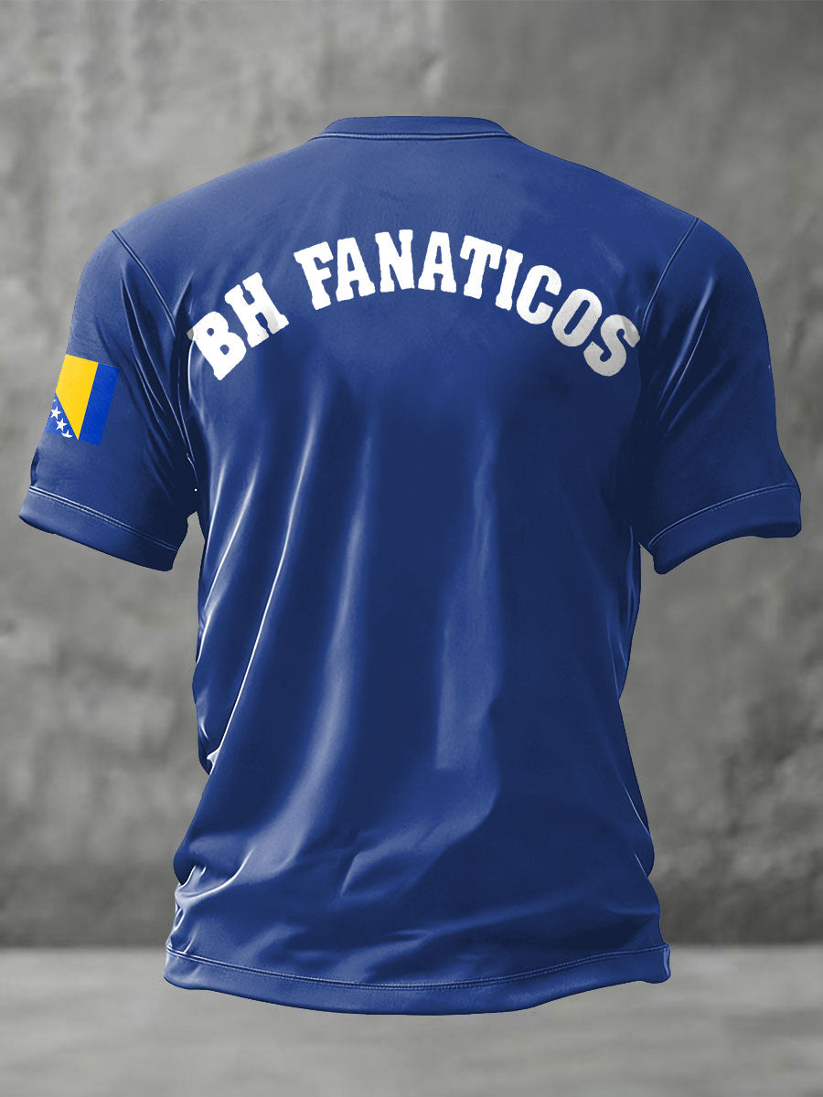 T-shirt imprimé pour hommes ZMAJEVI, passionné de football bosnien