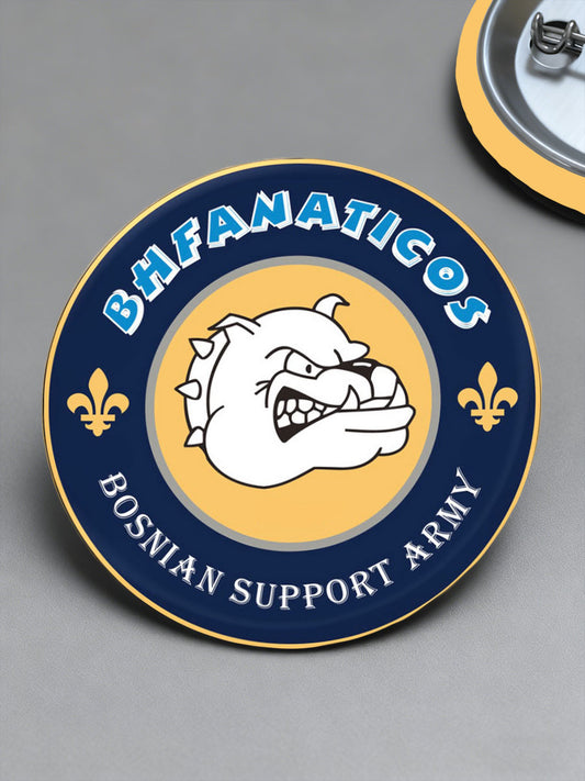 Bosnie Football amoureux ZMAJEVI imprimé Pins