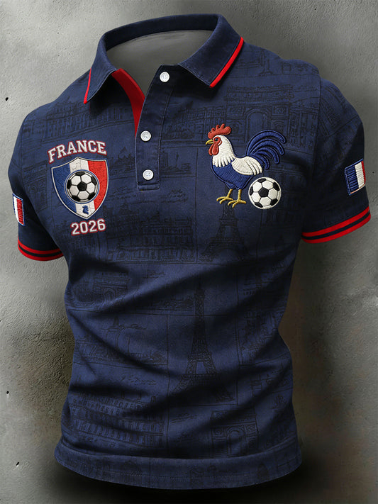 Rétro Français 2026 Football Casual Art Polo