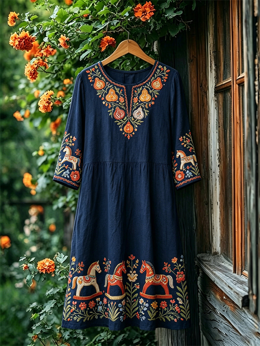 Robes imprimées suédoises pour femmes