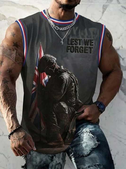 Gilets Lest We Forget Homme