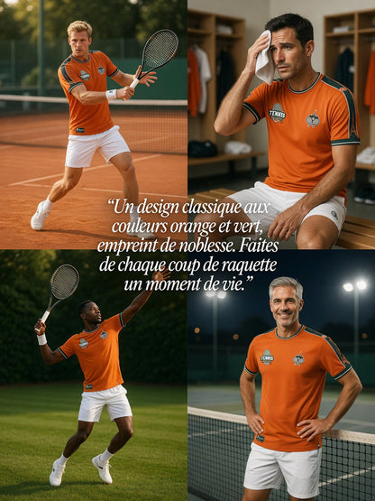 T-shirt décontracté rétro pour passionné de tennis français