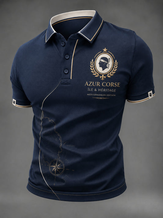 Chemise pour homme à imprimé du drapeau de la Corse