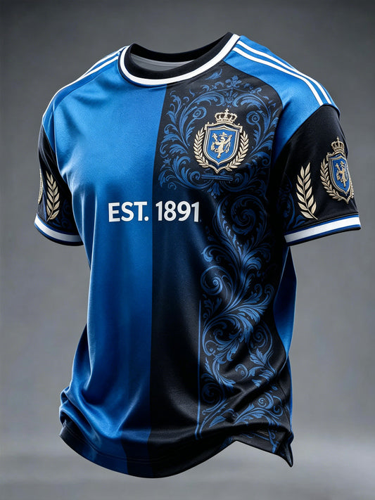 T-shirt imprimé pour passionné de football du Club Bruges KV masculin