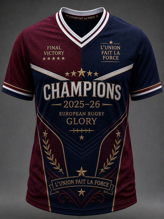 T-shirt col V Back 2 Back Champions Homme