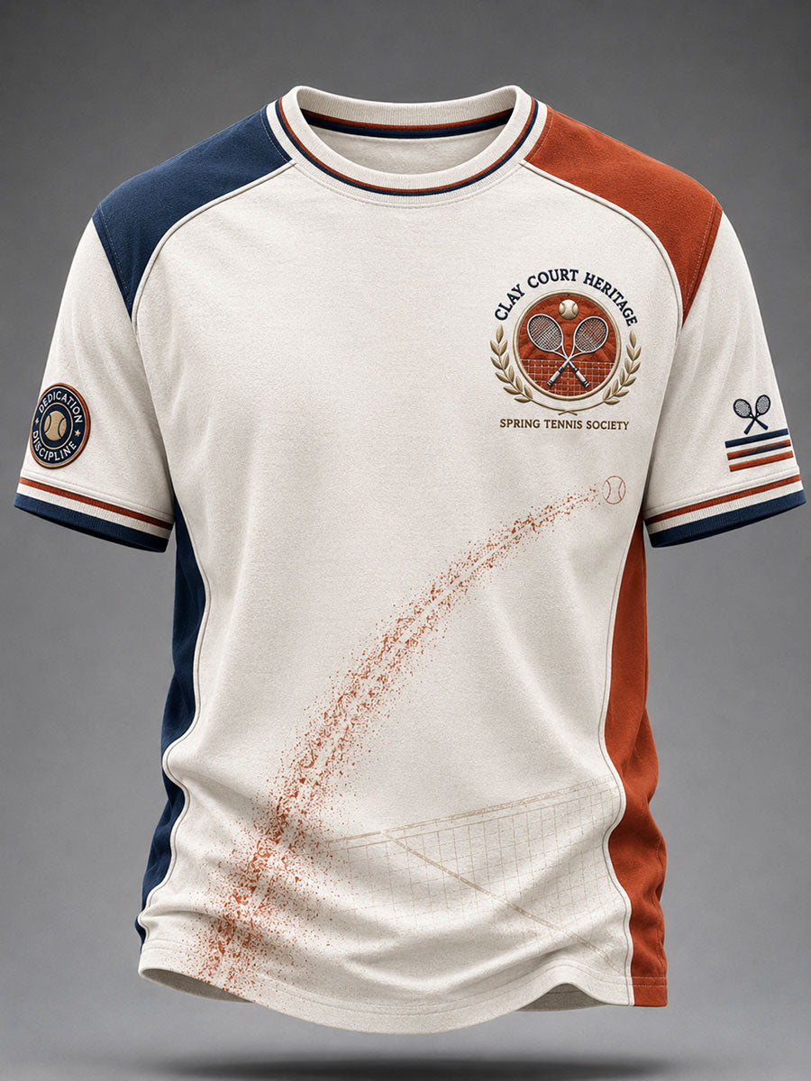 T-shirt à manches courtes pour le tournoi de tennis masculin Franch