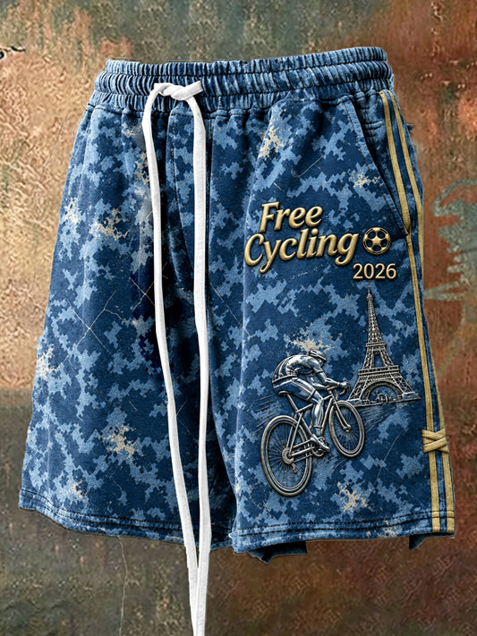 Short de sport décontracté 2026 Tour de France Camouflage pour homme
