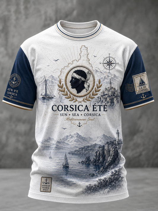 T-shirt Homme Drapeau de la Corse Française