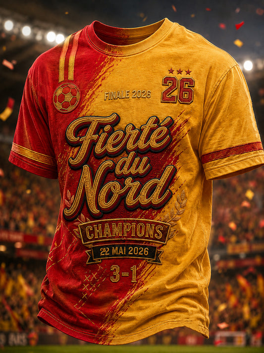 T-shirt décontracté à imprimé Champion 2026 pour homme