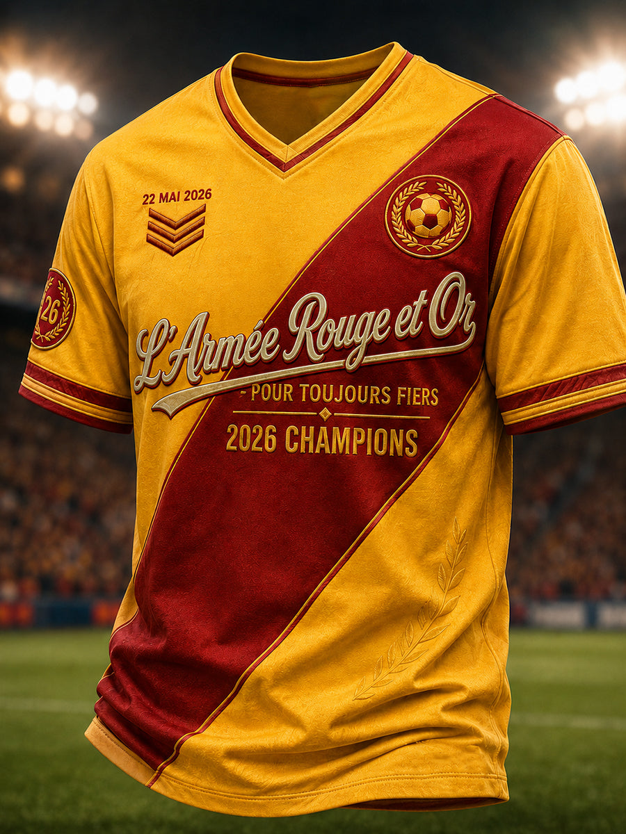 T-shirt homme col en V à imprimé Champion 2026