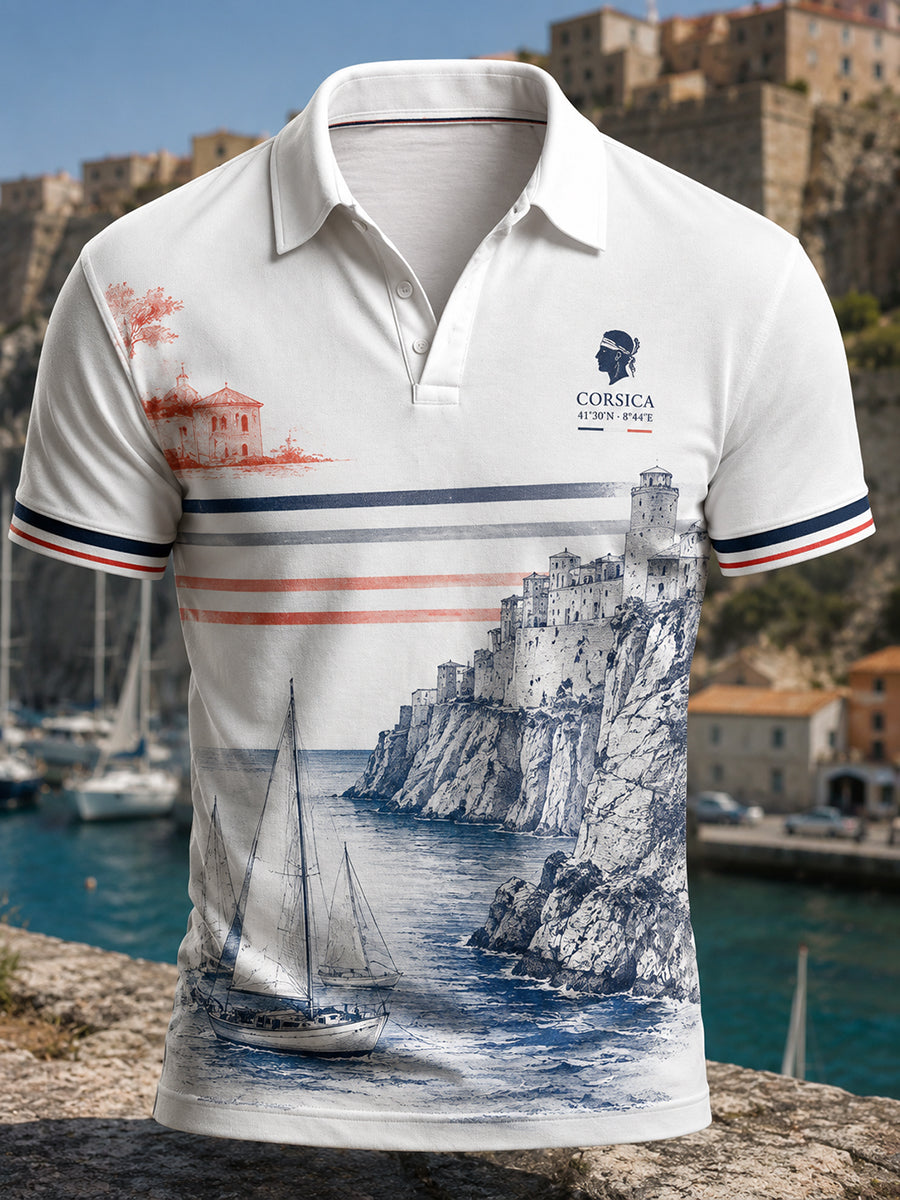 Chemise pour homme à imprimé «L’Île de Beauté – Corse»