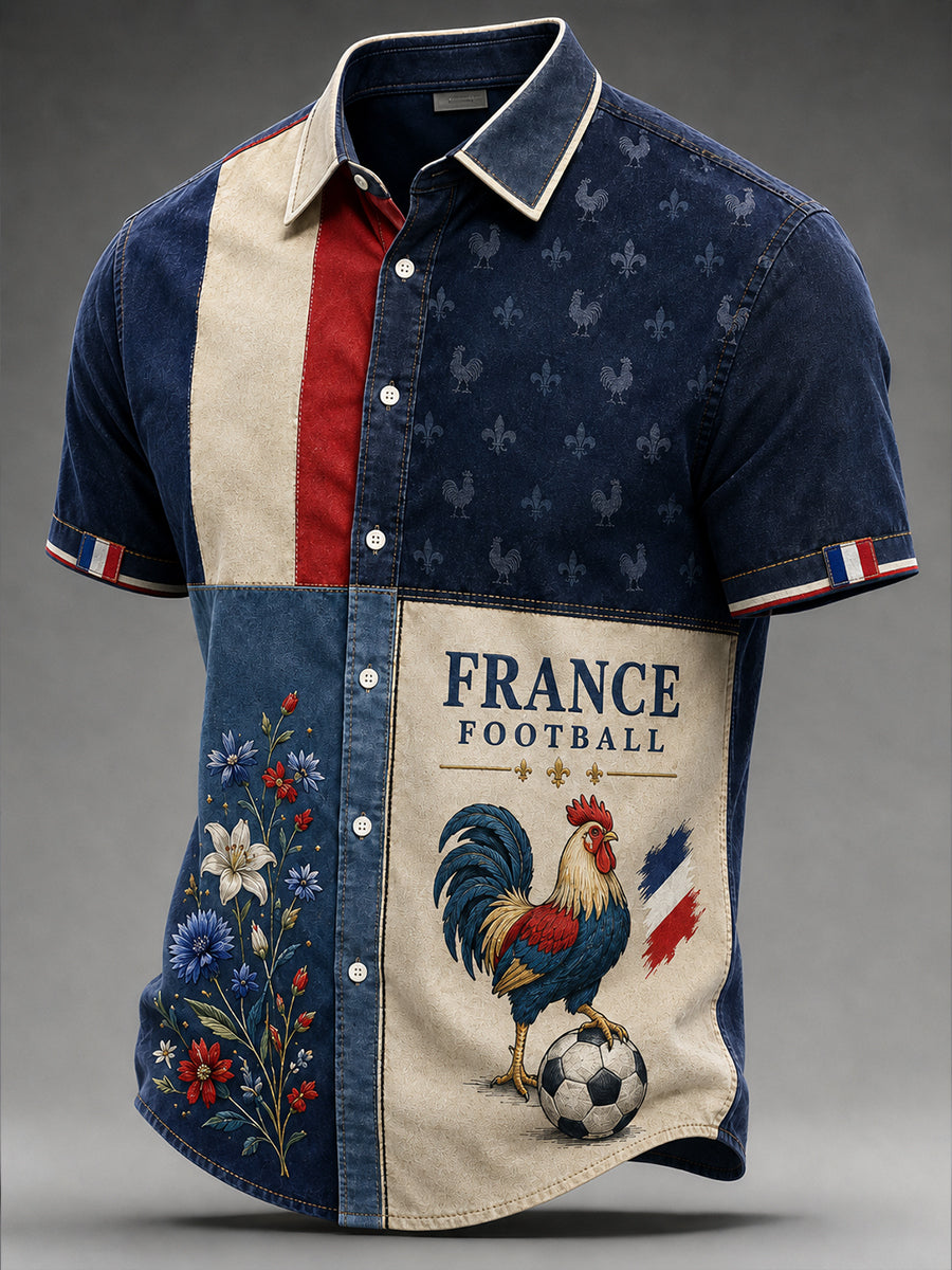 Maillot France Football pour homme à manches courtes