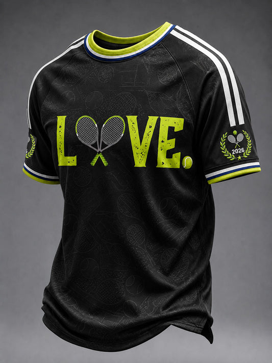 T-shirt manches courtes Love Tennis pour homme