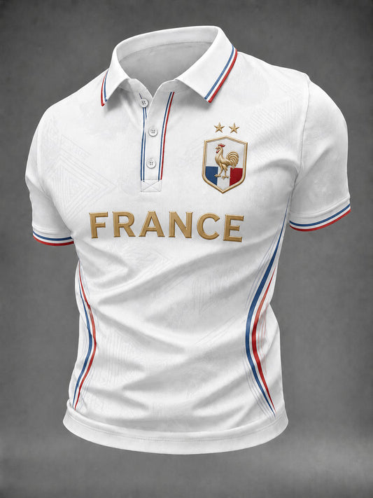 Chemise pour hommes imprimée France Football