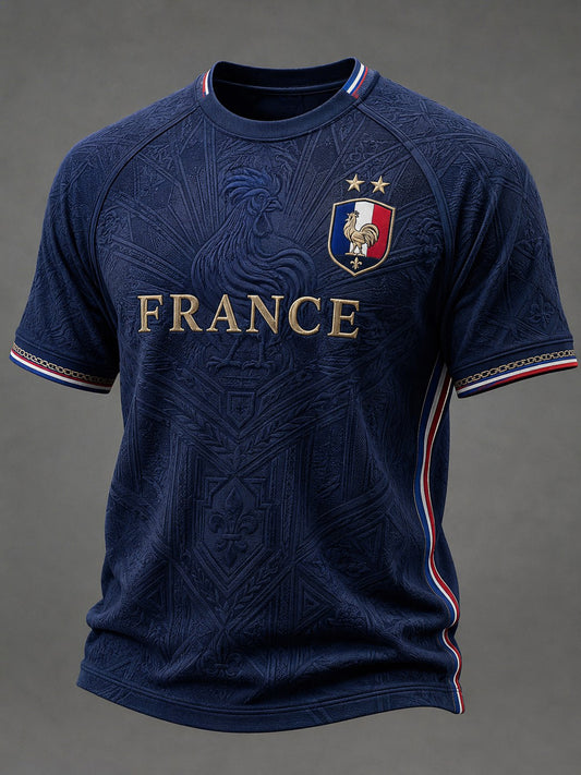 T-shirt homme France Football imprimé
