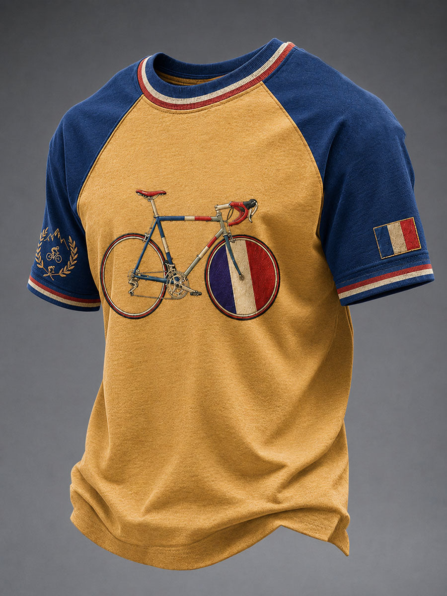 T-shirt à manches courtes pour hommes French Bicycle