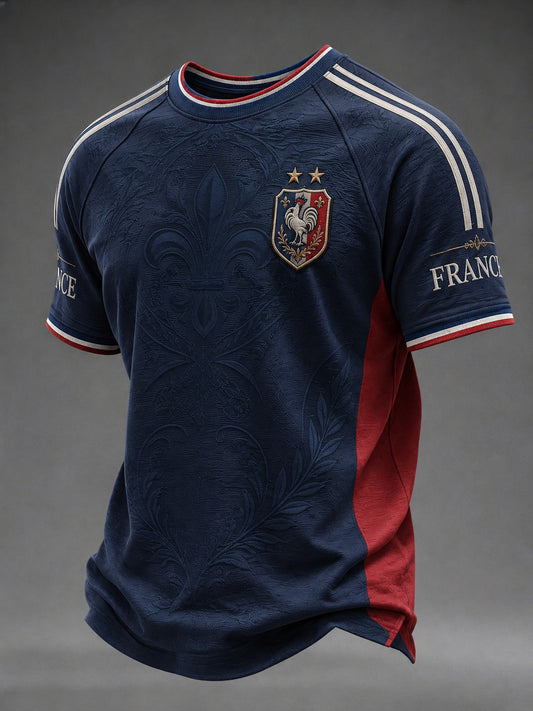 T-shirt homme France Football imprimé