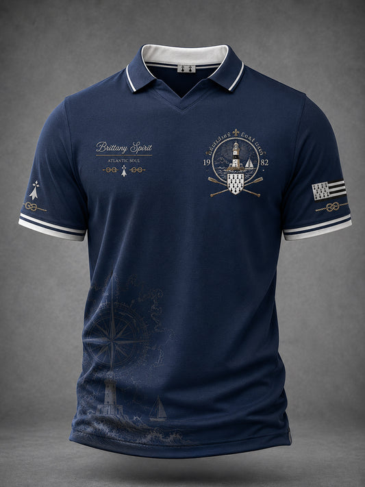 T-shirt pour hommes imprimé celtique de Bretagne, France